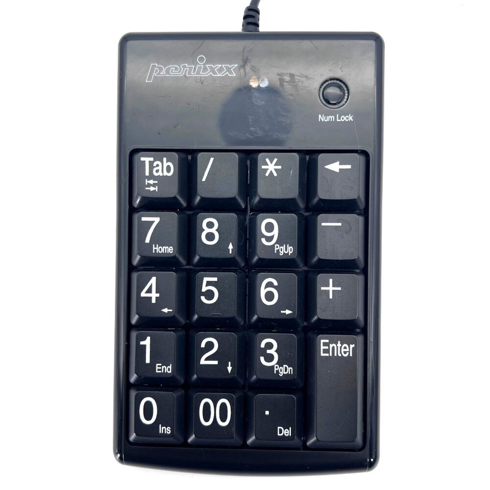 Perixx Peripad-201 Plus USB Cable Numeric External Keypad Large Keys Accounting